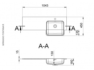 Умивальник FONTANA R MATT