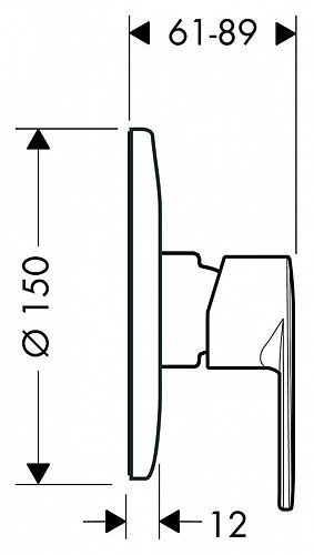 Змішувач Hansgrohe talis e2 31636000 для душу