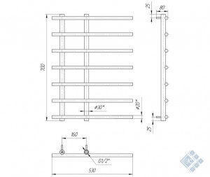 Марсель 700x530/160