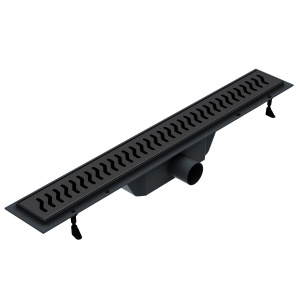 Душовий канал Volle 70 см з сифоном d50 та накладкою wave