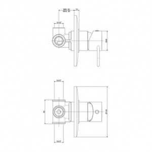 Змішувач для душу Paffoni Joker, колір хром JK010CR