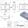 Умивальник FARO R MIRASTONE GRAY