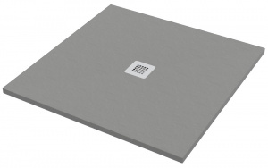 Душовий піддон Ponsi 900x900 штучний камінь, колір сірий