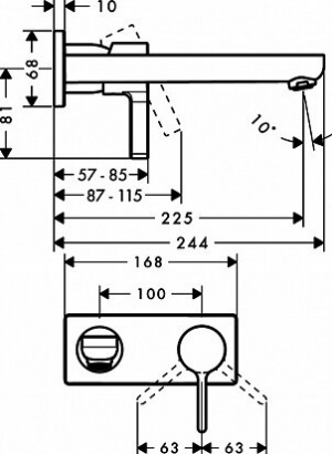Змішувач для раковини Hansgrohe Metris S 31163000