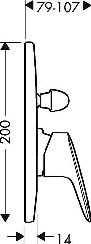 Змішувач Hansgrohe logis 71406000 для ванни з душем