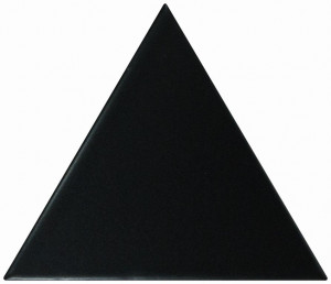 Плитка 10.8x12.4 triangolo black matt 23820