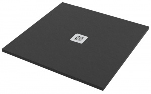 Душовий піддон Ponsi 900x900 штучний камінь, колір чорний