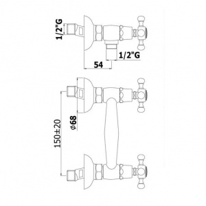 Змішувач для душу Paffoni Belinda, колір хром FBLV168CR