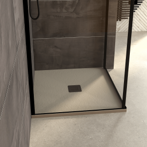 Душевой поддон Ponsi 900x900 искусственный камень, цвет бежевый