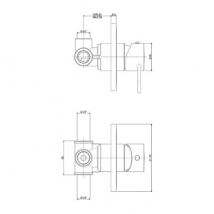 Змішувач для душу Paffoni Joker, чорний колір JK011NO