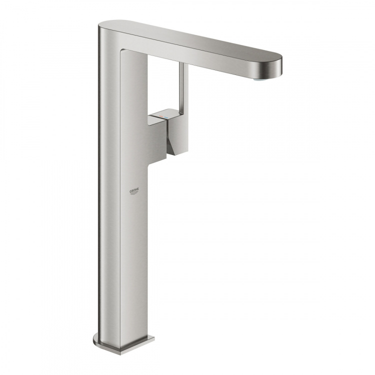 Змішувач для раковини Grohe Plus високий 32618DC3 сталь одноважільний XL-Size