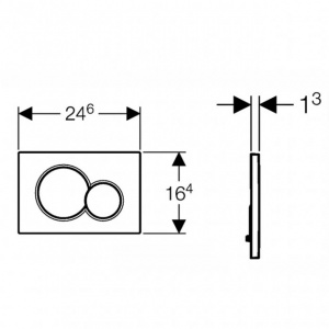 Кнопка змиву Geberit Sigma01 115.770.11.5 біла