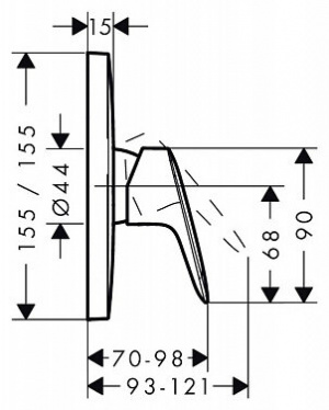 Змішувач Hansgrohe logis 71605000 для душу