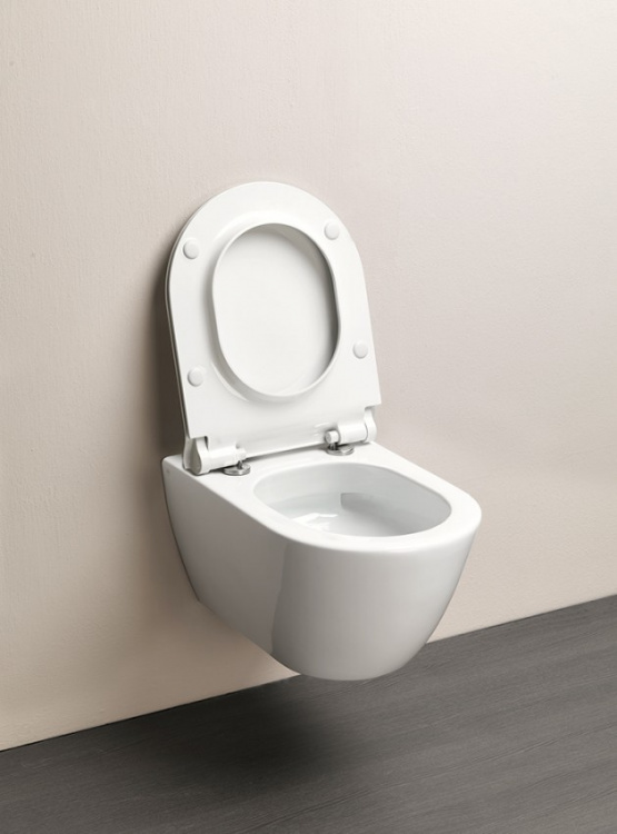 Унітаз GSI Pura 881611 з кришкою MS86CSN11 soft close slim