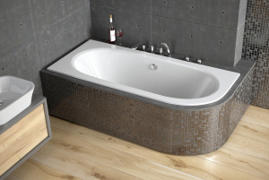 Ванна акрилова AVITA SLIM 170х75 ліва (соло) без ніг