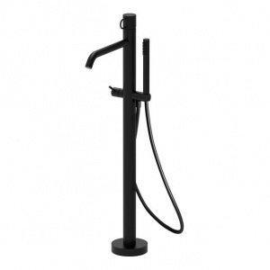 Змішувач для ванни на підлогу Paffoni Joker, колір чорний JK032NO