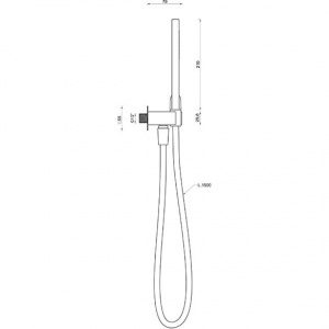 Душова лійка з тримачем Ponsi BNKITKKI12