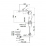Змішувач для раковини Paffoni Rock, з донним клапаном RO075ST