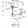 Смеситель для раковины Grohe Lineare 32114GL1 золото однорычажный S-Size