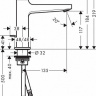 Змішувач для раковини Hansgrohe Metropol 74506000