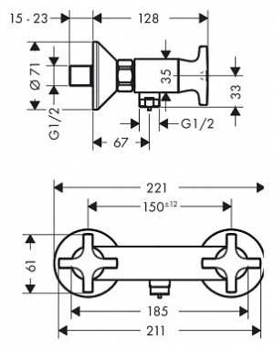 Змішувач Hansgrohe logis classic 71260000
