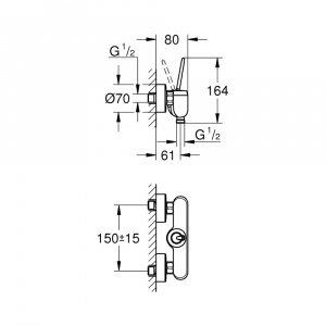 Eurodisc Joy Одноважільний змішувач для душу (23430LS0)