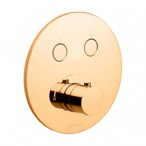 Смеситель для ванны/душа на 2 потребителя Paffoni Compact Box, цвет медовое золото CPM018HGSP