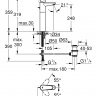 Змішувач для раковини Grohe Eurodisc Cosmopolitan високий 23055002 одноважільний хром XL-Size