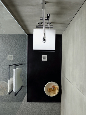 Душовий піддон Ponsi 700x1500 штучний камінь, колір чорний