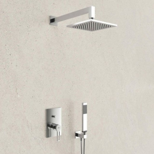 Змішувач для душу Paffoni Ringo з металевою накладкою, колір хром RIN015CR/M