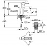 Змішувач для раковини Grohe Concetto 23932001 хром одноважільний M-Size + натискний донний клапан