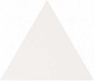 Плитка 10.8x12.4 triangolo white matt 23811