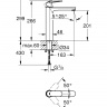 Смеситель для раковины Grohe Eurosmart Cosmopolitan высокий 23921000 хром однорычажный XL-Size