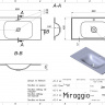 Умивальник JESSEL 900 MIRASTONE GRAY