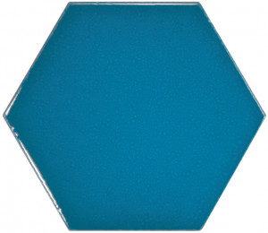 Scale Hexagon Electric Blue 23836 10.7x12.4