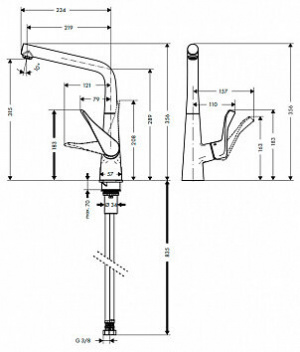 Змішувач для кухні Hansgrohe Metris 14822000