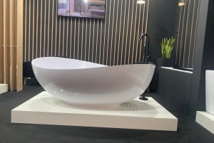 Ванна SIYA 172х100 з сифоном клік-клак хром