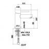 Змішувач для раковини Paffoni Stick, без донного клапана SK071HST