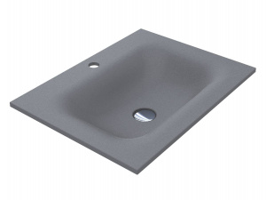 Умивальник JESSEL 600 MIRASTONE GRAY