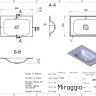 Умивальник JESSEL 700 MIRASTONE GRAY