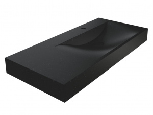 Умивальник VIOLA 1000 R MIRASTONE BLACK SHINE