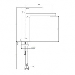 Змішувач для раковини Paffoni Tango без донного клапана TA071ST