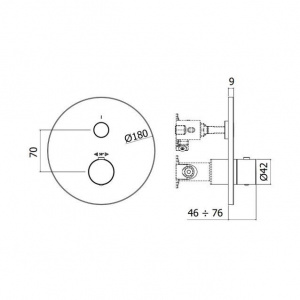 Термостат для душу Paffoni Compact Box, колір білий CPT013BO