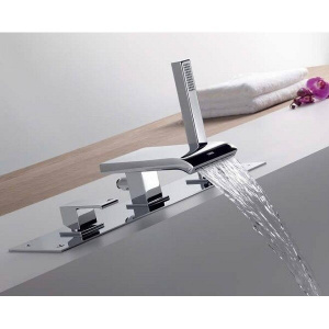 Змішувач Tres cuadro 10616102 хром на борт ванни