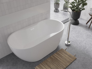 Ванна NAVIA ретро 160х80 с сифоном клик-клак и декоративной накладкой в белом.