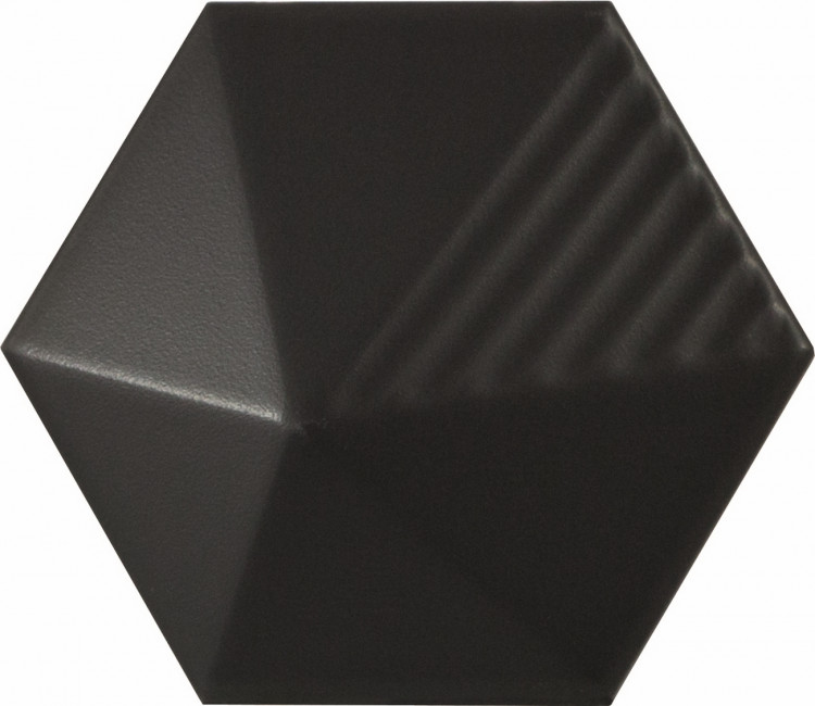 Плитка 10.7x12.4 umbrella black matt 23029