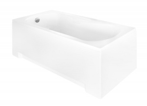 Ванна акрилова ARIA 170х70 (соло) без ручок і ніг/ без отворів під ручки