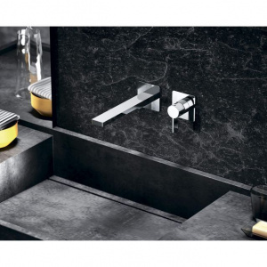 Змішувач для раковини настінний Paffoni Rock, вилив 150 мм. RO104CR70