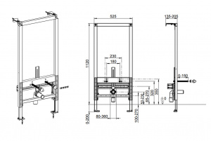 Інсталяція VICONNECT для біде з кріпленням (92214800)