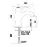 Змішувач для раковини Paffoni Giorgia, без донного клапана GI071CRC